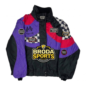 เสื้อปักลายตามสั่งสำหรับมอเตอร์ไซค์ รถแข่ง F1 รถแข่งนัสคาร์ สไตล์วินเทจคลาสสิก กันน้ำ ระบายอากาศ กันลม ใส่ได้ทั้งฤดูร้อน/ฤดูหนาว สำหรับทุกเพศ - Product Image 4