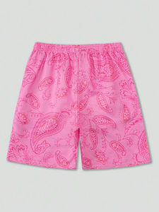 <b>Men</b> Solid Color <b>Quick</b> <b>Dry</b> Breathable Knitted Polyester/Cotton <b>Shorts</b> High Waist Drawstring Closure Casual Sport Wear 120g Light - Product Image 2