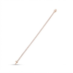 Bracelet tennis en diamants de laboratoire ronds brillants certifiés IGI, or massif 10K 14K 18K, bijoux de mariée, couleur DEF, clarté VS VVS - Product Image 2