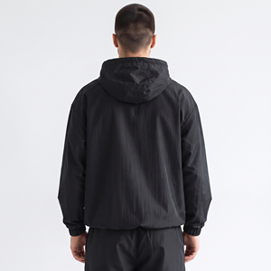Wholesale <b>Men</b> Pullover Windbreaker Hoodie 100% Nylon <b>Lightweight</b> Quater Zipper Hoodie <b>Waterproof</b> Rain <b>Jacket</b> <b>Men</b> Hiking <b>Jacket</b> - Product Image 2