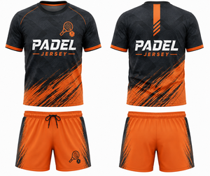 Ropa Deportiva Corta de Invierno Unisex, Sólida, Transpirable, de Secado Rápido, 100% Poliéster, Jersey de Alta Calidad al por Mayor para Pádel - Product Image 1