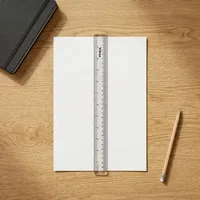 Regla Recta Transparente Vikas de 30 cm, Plástico Resistente, No Plegable, Escala de Medición, para Estudiantes, Escuela, Universidad, Suministro Directo de Fábrica