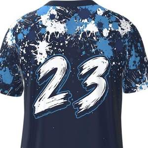 Maillot de baseball sublimé jaune-vert uni pour homme, à manches courtes, col en V, respirant, uniforme de softball personnalisé pour équipe, 100 % coton - Product Image 6