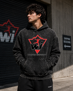 Sudadera con Capucha para Hombre, Estilo Urbano, Diseño Desgastado, Algodón, Corte Holgado, Premium, Informal, Conjunto de Ropa de Invierno - Product Image 5