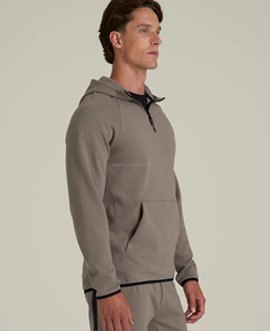 Sudadera con Capucha de Invierno para Hombre, Estilo Deportivo Vintage, Ligera, 100% Algodón, con Bolsillo y Estampado Digital de Letras - Product Image 3