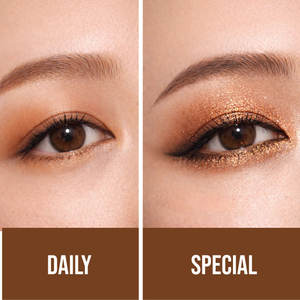 Paleta de Sombras de Ojos en Polvo Marrón Resistente al Agua de Larga Duración con Logotipo Personalizado OEM - Product Image 2