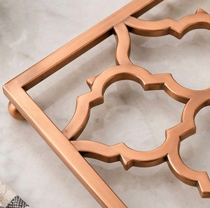 Socle carré en cuivre avec motif trèfle à quatre feuilles, résistant à la chaleur, antidérapant, pour casseroles - Product Image 3