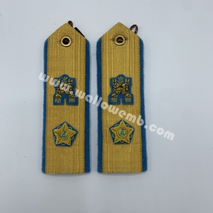 Épaulettes personnalisées de Premier Amiral du Brunei, brodées en or, insignes de grade pour uniforme d'officier de la RBN - Product Image 6