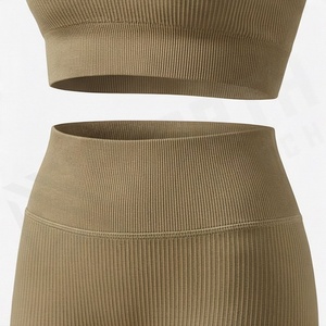 Ropa Deportiva Personalizada de Moda para Mujer, Conjuntos de Yoga y Gimnasio sin Costuras, Transpirables y de Secado Rápido - Product Image 5