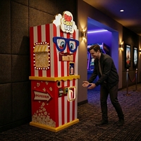 Robot distributeur de pop-corn au design optimal, distributeur automatique de pop-corn en libre-service, distributeur automatique à écran tactile