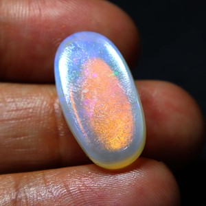 Opale naturelle australienne de 16 carats, opale de Coober Pedy massif, pierre précieuse en vrac, opale de cristal à feu rouge, faite à la main pour la fabrication de bijoux - Product Image 3