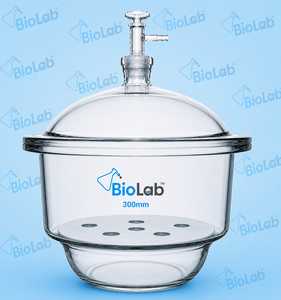 Biolab - Recipiente de Vidrio de Borosilicato para Secado con Tapa de Porcelana, Contenedor para Pruebas de Suelo en Laboratorio, OEM - Product Image 2