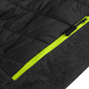 Chaqueta bomber híbrida para hombre, ligera, transpirable, cálida para invierno, con cremallera, aislada, personalizada para equitación. - Product Image 4