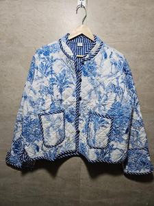 Veste en velours brodée pour femmes, motif floral, col rabattu, manches longues, longueur normale, broderie à la main, MULYI COLOUR - Product Image 5