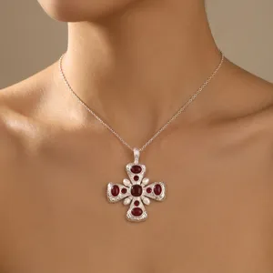 จี้กางเขนวินเทจลายทองเหลืองชุบเงิน 18k ขายดีที่สุด พร้อมขายส่ง จี้หินหยกมุกแฟชั่นดีไซน์โดดเด่นไม่ซ้ำใคร - Product Image 2