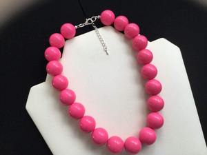 Collar de Cuentas de Resina Colorido, Diseño Personalizado con Patrón en Espiral, Tema de Amor, Regalo de Boda, Joyería de Moda Personalizada - Product Image 6