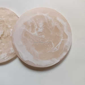 Design Modern Resin <b>Coaster</b> Set White Marble Pattern <b>Slate</b> Material <b>Coaster</b> Pad <b>Placemat</b> Showpiece Accessories - Product Image 2