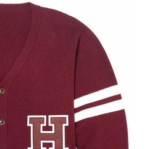 Unisex High Quality Custom Designed V-Neck Knitted <b>Cardigan</b> <b>Sweater</b> Embroidered Greek College Apparel Vintage Style Winter - Product Image 4