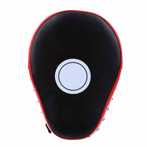Professional All-Red Curved Boxing <b>Focus</b> Mitts - Durable Synthetic Leather Punching <b>Pads</b> for MMA & Muay Thai - High-Density - Product Image 2
