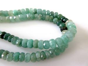 Cuentas de Esmeralda Verde Natural Facetadas en Forma de Rondelle para Joyería, Hilo de 5 Hilos de Piedras Sueltas - Product Image 6
