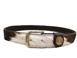 Cinturones de Cuero Genuino con Pelo de Vaca, Hechos a Mano, con Hebilla de Aleación Resistente, Impermeables, Elegantes, Unisex, Vintage, con Logotipo Personalizado, Venta al Por Mayor - Product Image 4