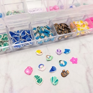 Polymer Clay Ocean-themed Slices <b>Miniature</b> Dollhouse Accessories Assorted Colors DIY Craft for ages 14+ - Product Image 3