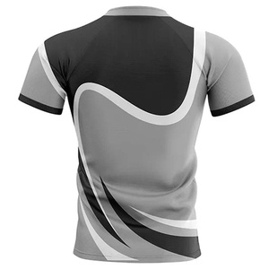 Breathable Cotton Rugby Jersey <b>Polo</b> Fit with Rugby Uniform Set for Team Sports Team Wear Rugby Jersey - Product Image 5