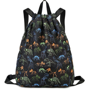 Custom Sublimation Drawstring Bags Polyester Sports Gym Backpack Lightweight Promotional Logo String Bag Bulk - Product Image 3