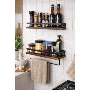 Étagère murale avec barre porte-serviettes - Product Image 5