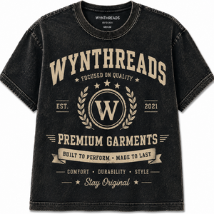 T-shirt tricoté pour homme, délavé à l'acide, 100% coton, col rond côtelé, coupe classique, manches courtes, haute qualité, logo personnalisé, vente en gros - Product Image 2