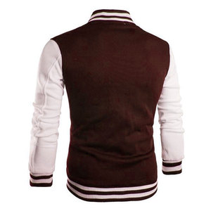 Lightweight <b>Men</b> Letterman <b>Jacket</b> With Rib Collar Stylish Winter <b>Jacket</b> For Smart Everyday Looks - Product Image 2