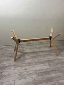 Pieds de table en bois de hêtre massif de qualité supérieure, faits à la main, pour table à manger, table basse. - Product Image 3