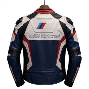 Men's Custom Super MotoCP Track Cowhide <b>Racing</b> <b>Jacket</b>/Chaqueta Leather Motorbike CE Level 2 Protection Made To Measure Approved - Product Image 3