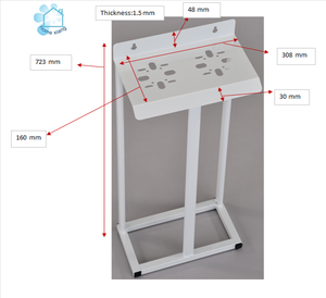 Sistema de Filtro de Agua Doméstico de 2 Etapas, Tipo Soporte Manual, Carcasa Blanca de 20 Pulgadas, SPHC-PO, Piezas del Soporte, HOME XIANG G2001-2 - Product Image 2