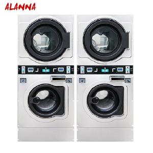 Lavadora Comercial con Monedas o <span class=keywords><strong>Tarjeta</strong></span>, Carcasa de Acero Inoxidable, Lavadora Apilable con Secadora Combinada - Product Image 2