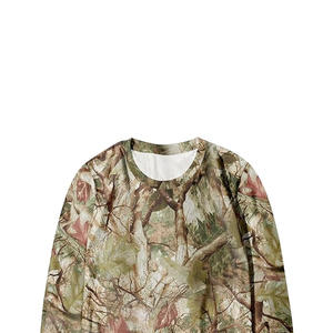 Sudadera con Estampado de Camuflaje y Hojas de Arce, Mangas Largas, Bolsillo, Impresión de Logotipo Personalizado por Sublimación - Product Image 3