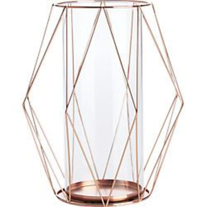 Lanterne en métal martelé doré standard avec panneau en verre transparent pour la décoration de la maison, décoration de salon, porte-bougie - Product Image 2