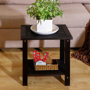 Mesa Auxiliar de Madera con Estructura de Madera Sólida para Colocar de Forma Estable Lámparas, Libros y Artículos Decorativos - Product Image 5