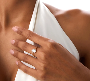 Anillo de Compromiso de Oro de 14K con Diamante Cultivado en Laboratorio, Corte Cojín, para Mujer, Joyería al por Mayor - Product Image 4