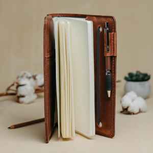 Protège-cahier A5 en cuir anti-odeur robuste pour réunions de bureau, étui de protection pour journal, organiseur rechargeable LNBC-0093 - Product Image 2