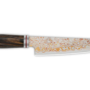 Cuchillo de Cocina Estilo Cleaver de Cobre Damasco Artesanal con Mango de Madera Sólida para Tareas de Corte Pesadas en la Cocina - Product Image 6