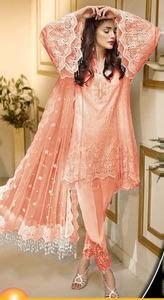 2022 Venta caliente paquistaní indio gasa trabajo manual bordado Salwar Kameez traje de boda Formal para adultos ocasiones especiales - Product Image 5