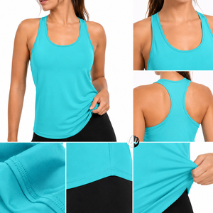 Camiseta sin mangas para mujer, versátil, informal, con costuras de primera calidad, tela suave, ajuste cómodo, ideal para vacaciones en la playa, fitness y el hogar. - Product Image 6