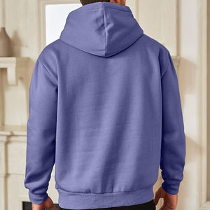 Sudadera con Capucha Personalizada de Algodón para Hombre, Estilo Urbano, Color Lavanda Morado, Sudadera Holgada Informal con Capucha, Fabricante de Sialkot - Product Image 2