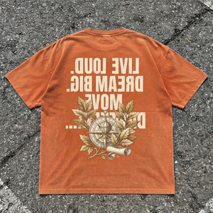 Camiseta de Hombre Personalizada de Fabricante, Tejido Grueso, Oversize, con Estampado Serigrafiado, Manga Corta, Hombros Caídos - Product Image 2