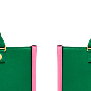 Bolso de Hombro Verde para Mujer, Resistente al Agua, con Cierre de Cremallera, Bolso de Mano de Moda, Bolso de Doble Asa para Compras - Product Image 3