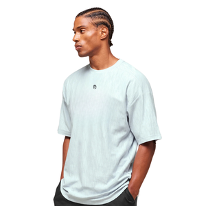 Camiseta Deportiva Extra Grande para Hombre, Transpirable, para Entrenamiento Atlético, Ajuste Holgado, Color Azul Humo - Product Image 2