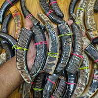 Manches de couteau en corne de bélier naturelle de qualité supérieure, style vintage, pour gaucher, fabriquées à la main, durables, matériau écologique, à prix abordable
