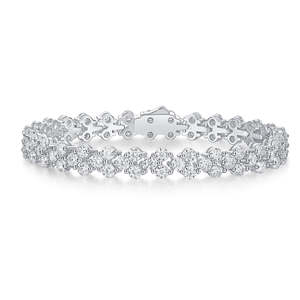 Moissanite Wrap <b>Bracelet</b> 925 Sterling Silver Luxury | Third Party Certified Custom Fine Jewelry Wholesale Supplier Factory Price - Product Image 1