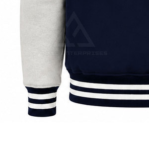 <b>Athletic</b> Men Letterman Jacket Snap Front Custom Patch Logo Factory Direct Modern Men Letterman Jacket - Product Image 4